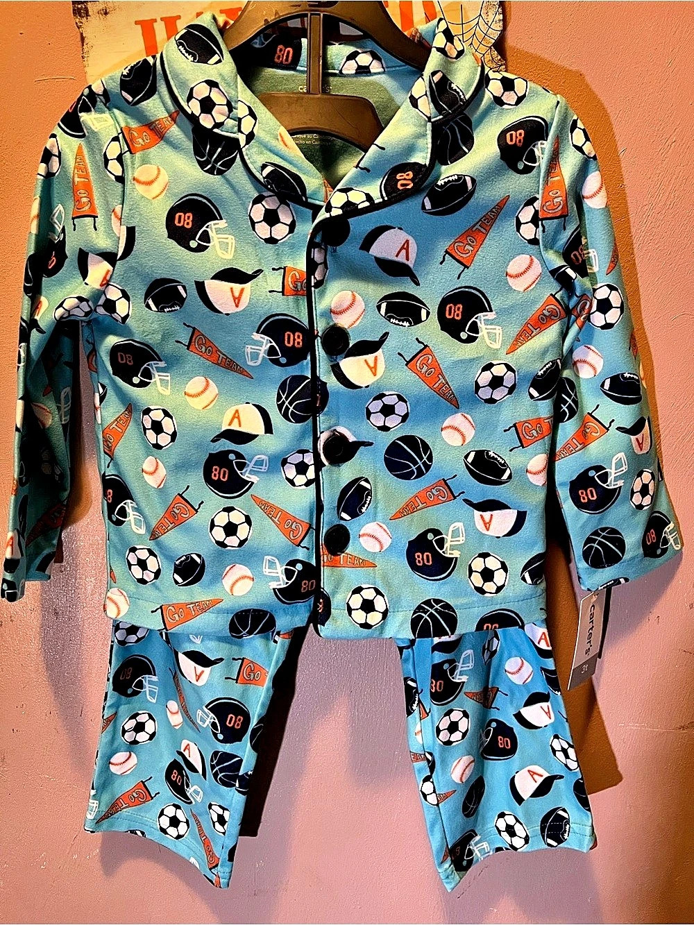 carter's boys 3T 2-Piece Fleece Pajama Set NWT